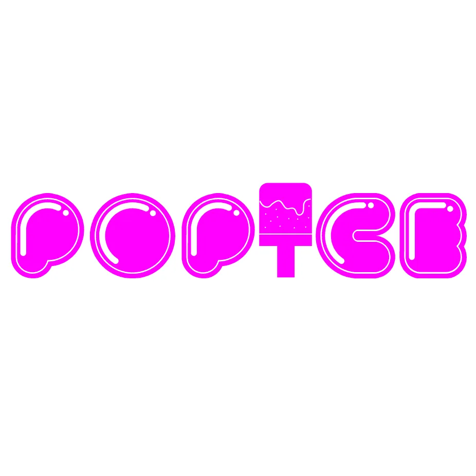 The rounded Popice wordmark