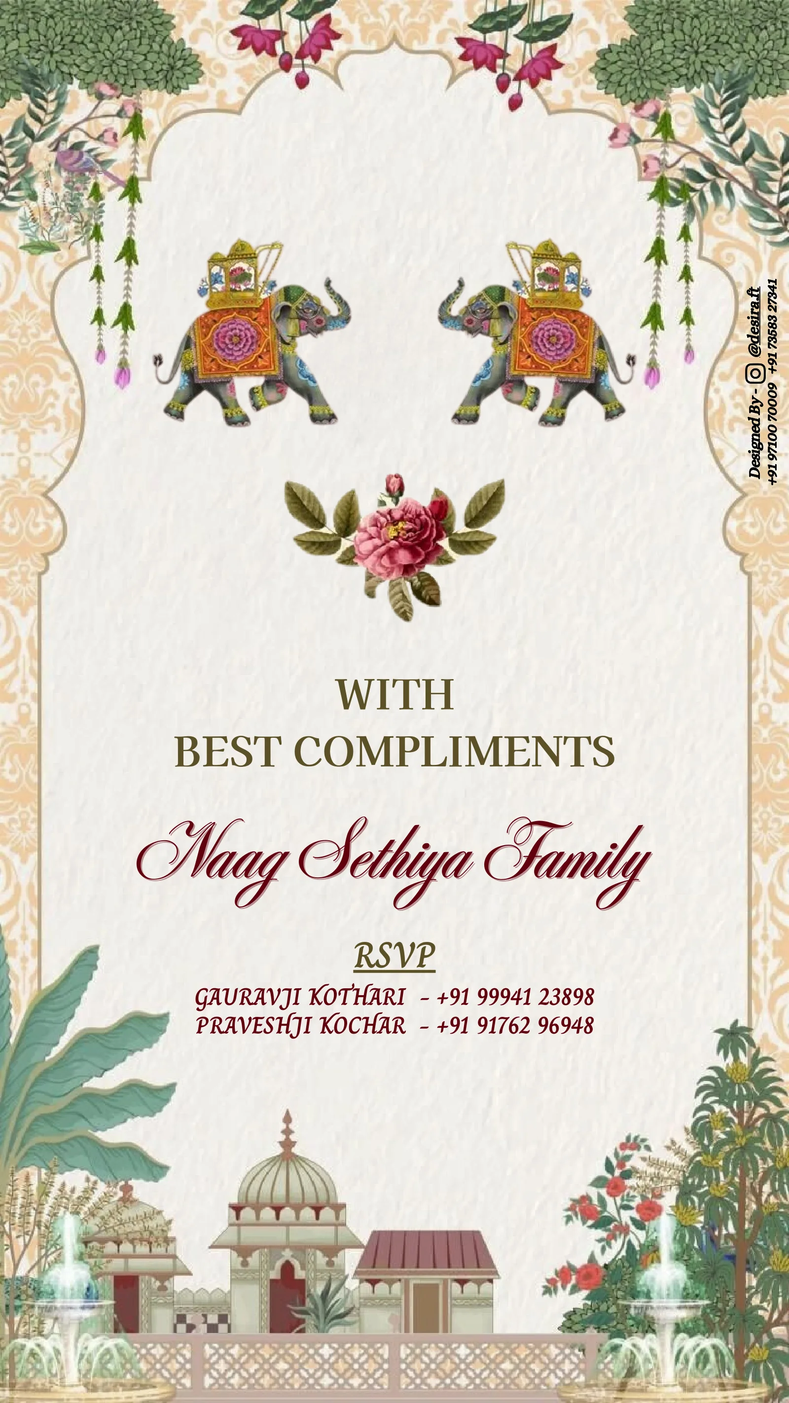 With best compliments from Prerna & Rishabh: a celebration illustrated.