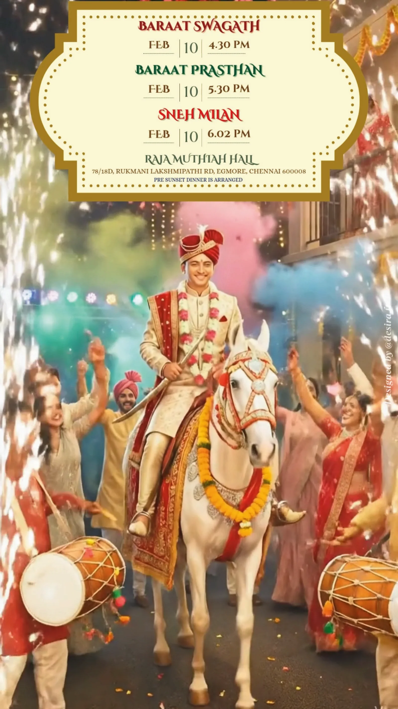 Baraat Prasthan from Shreyans & Varisha: tradition, framed cinematically.