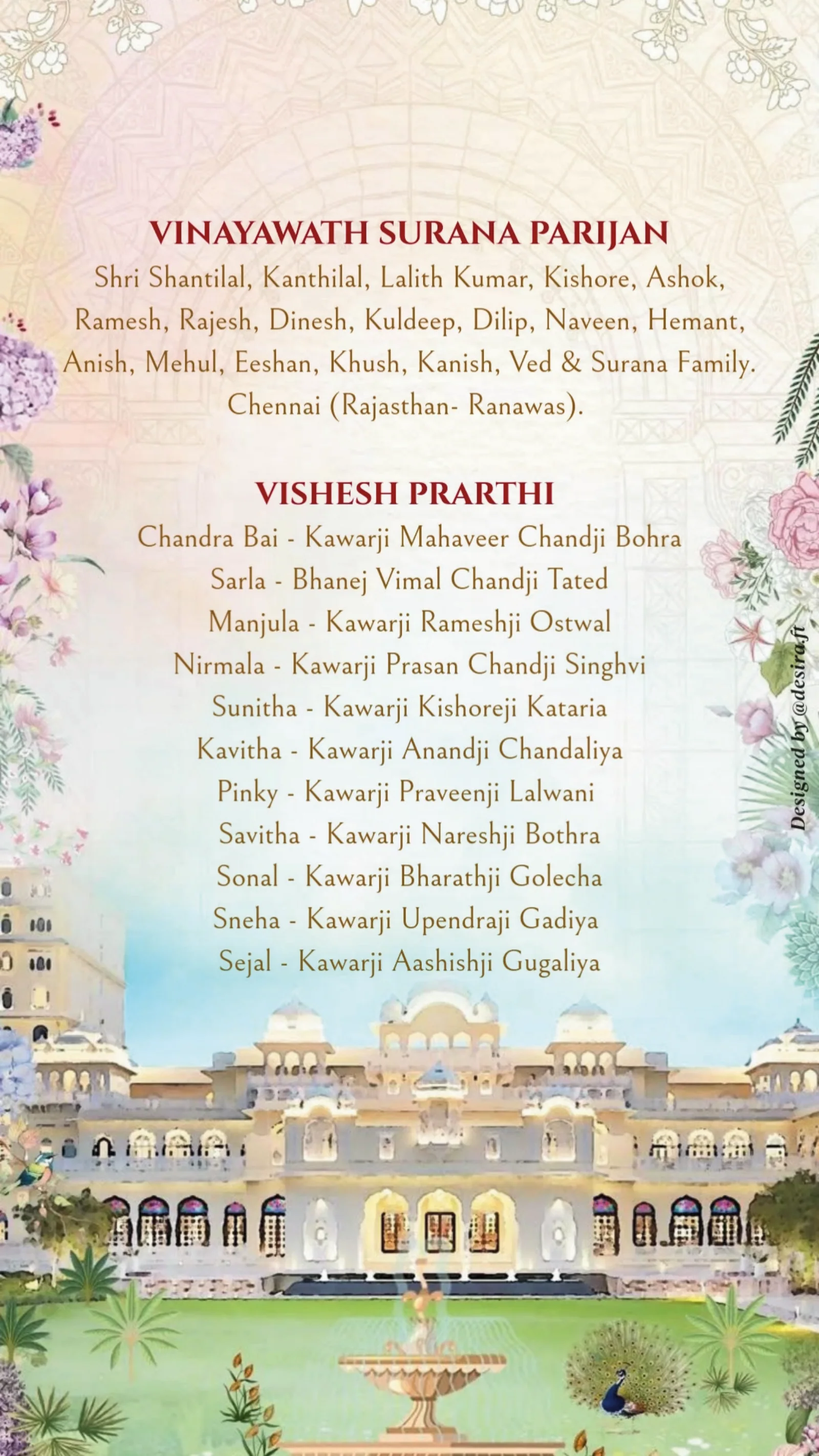 The two families from Shreyans & Varisha: tradition, framed cinematically.