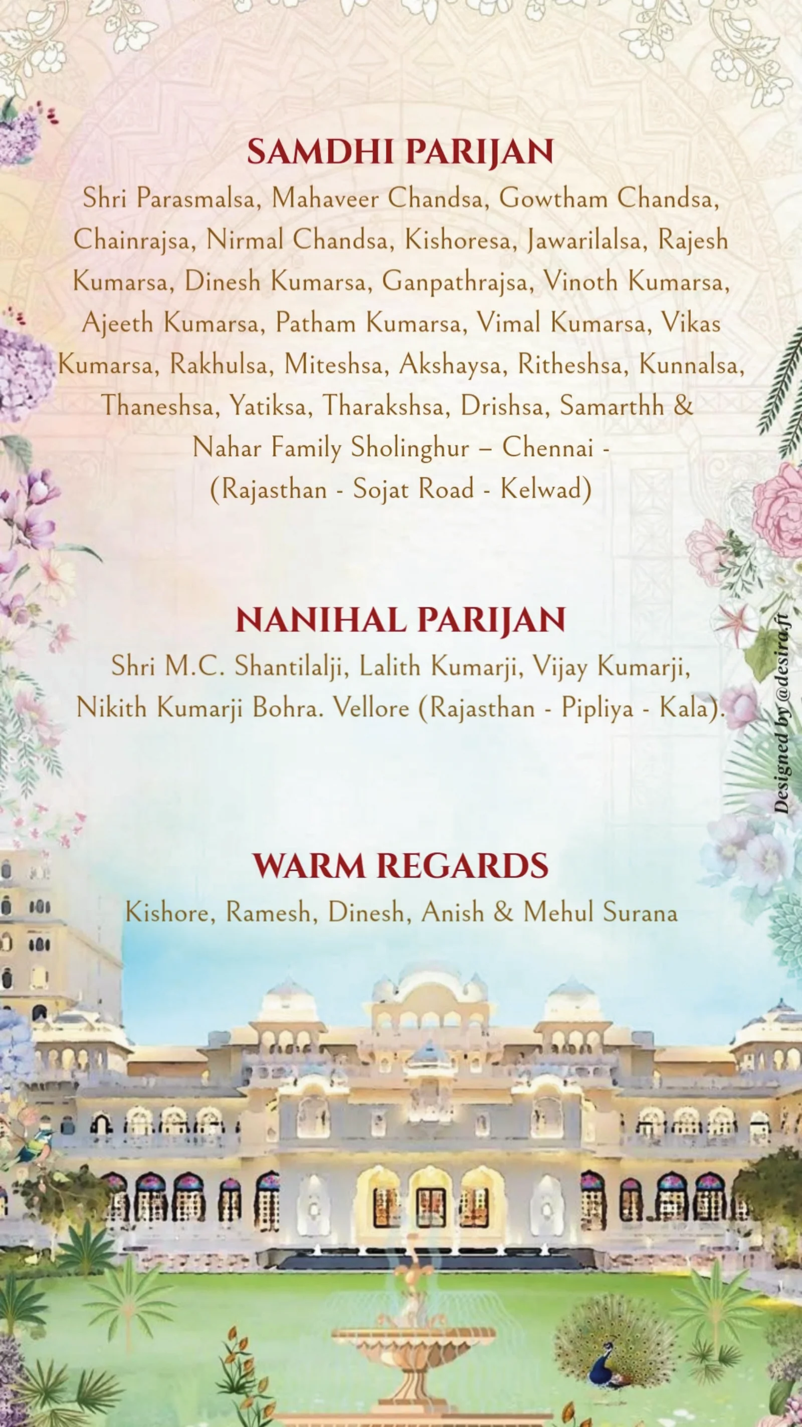 Warm regards from Shreyans & Varisha: tradition, framed cinematically.